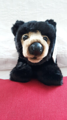 SOS Black Bear, Save Our Space plush, 10'', NEW with tag 