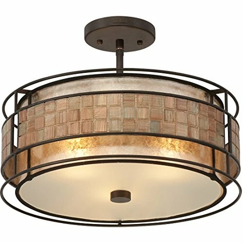 Quoizel MC842SRC 3-Light Laguna Semi-Flush Mount in Renaissance Copper - Picture 2 of 10