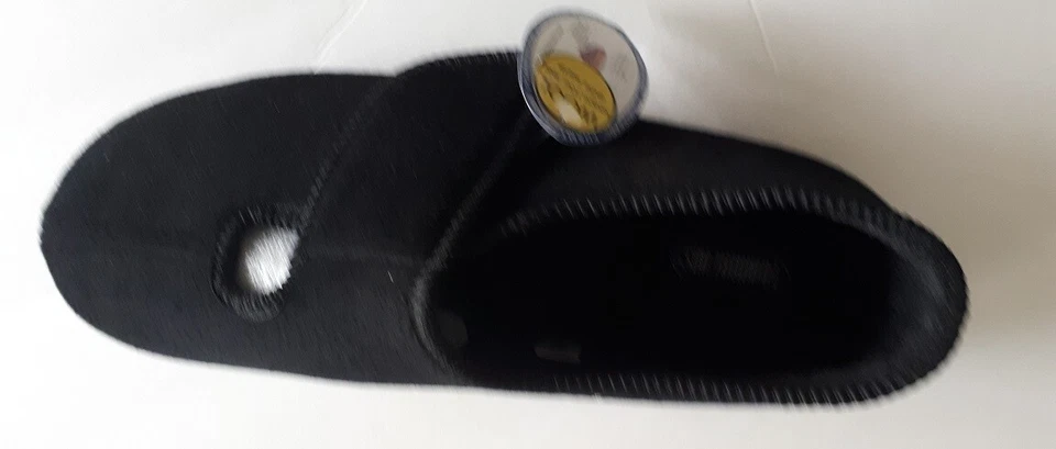 Nuevas Zapatillas Hombre Foamtreads KENDALE Lana Negra con Cierre de Correa Foto 2 de 4