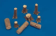 1/35 Modern Tree Trunks Resin figure Model kits Miniature Unassembled Unpainted