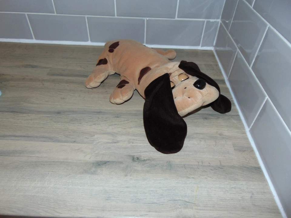 Pound Puppies *Snoring Sleeping* Dog 18" Plush Toy *Working* Hornby 1992 VGC - Image 3 of 4