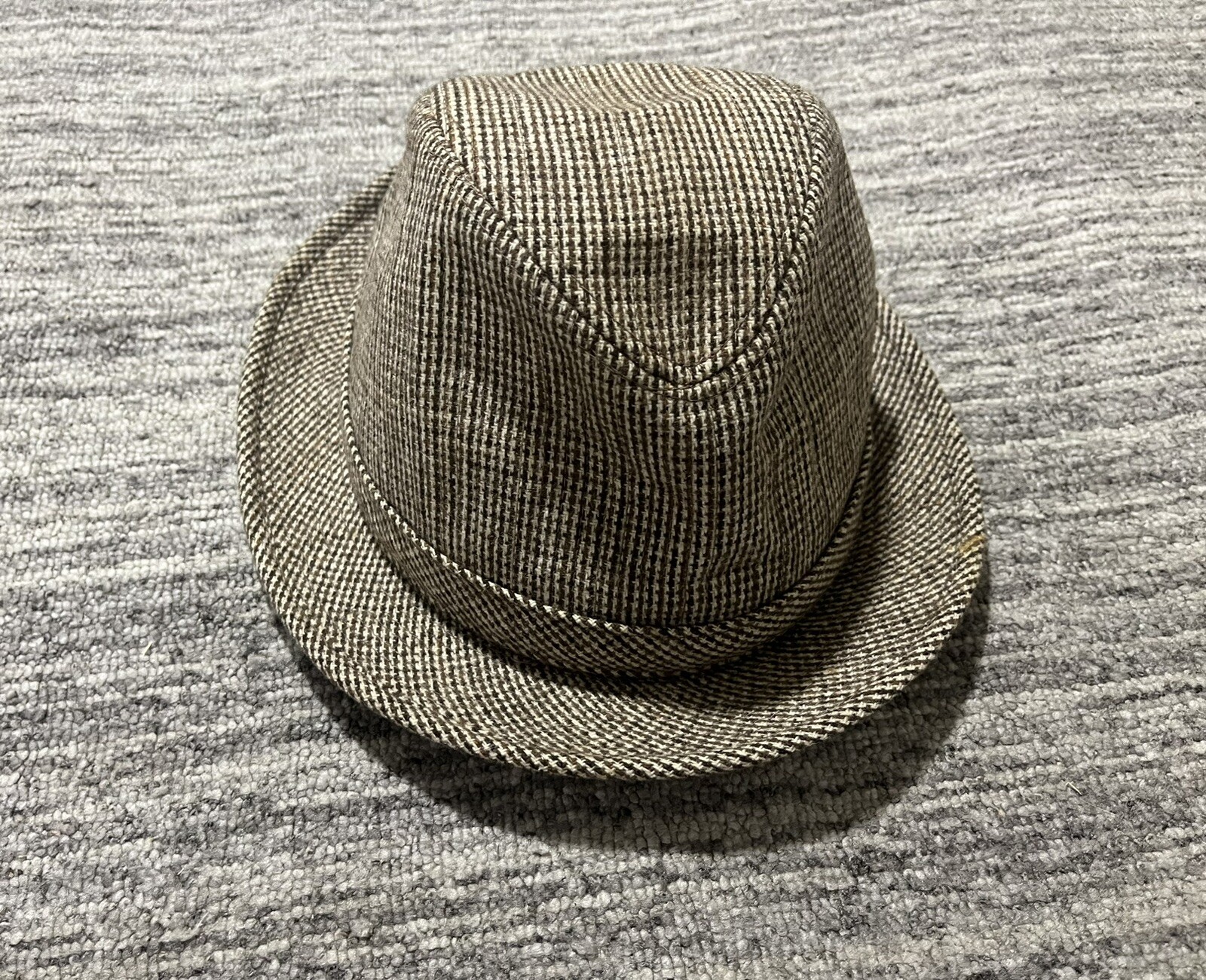 Wool Blend Medium Gray Fedora Hat for Hipster Classic Prep Golf Style  -image