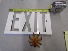 12" Exit Sign Panel, White *FREE SHIPPING*