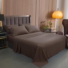 Full Size Sheet Set - 6 Piece Hotel Luxury Wrinkle-Free Microfiber Sheet Oeko...