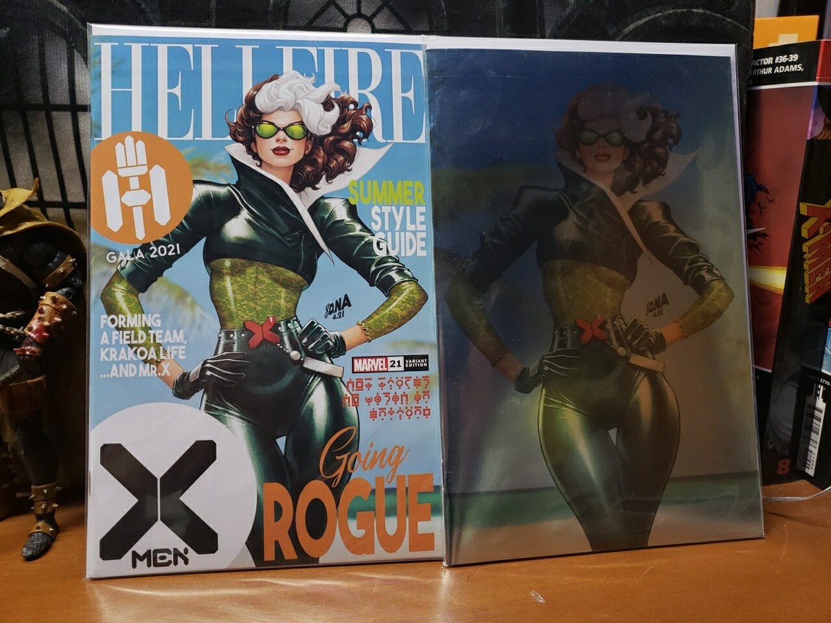 X-MEN #21 DAVID NAKAYAMA EXCLUSIVE VARIANT ROGUE HELLFIRE Foil