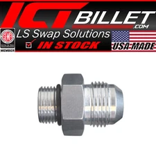 -12AN Flare to 10 Oring ORB Male Fuel Pump Rail Adapter Fitting Flare Hose Bare