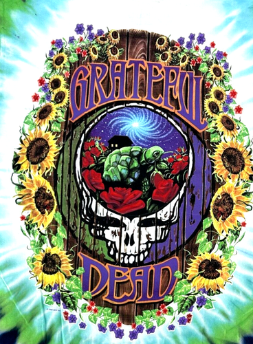 Grateful Dead Terrapin Station Tie Dye Liquid Blue T-Shirt Size Large - Picture 4 of 4