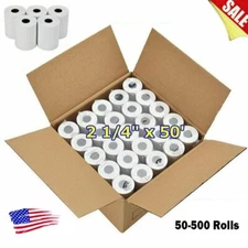 5-500 Rolls Case 2 1/4" x 50' Thermal Cash Register Credit POS Receipt Paper US
