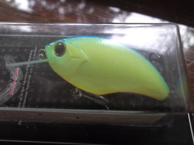 OSP Blitz Crankbait Circuit Board Square Bill Silent P-07 Chartreuse Blue Back