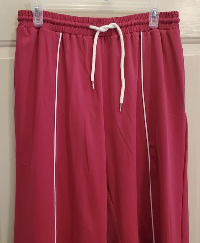 NWT Daisy Street Women's Fuchsia Wide Leg Pants Elastic Drawstring Waist Sz.XL - Picture 4 of 9