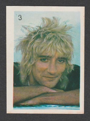 1980 Südamerikanischer Popstar Aufkleber #3 UK Segelsänger Rod Stewart