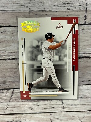 2004 Throwback Threads (#'d/100) Gold Proof #85 Lance Berkman