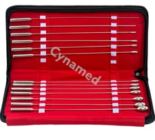 13 Pc Set of Bakes Rosebud Uterine Urethral Dilator 