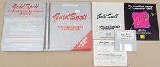 Gold Spell 1986 Spell Checker for Textcraft Scribble Etc for Commodore Amiga