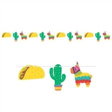 Fiesta Fun Shaped Banner Taco Cactus Cinco De Mayo Birthday Party Decorations