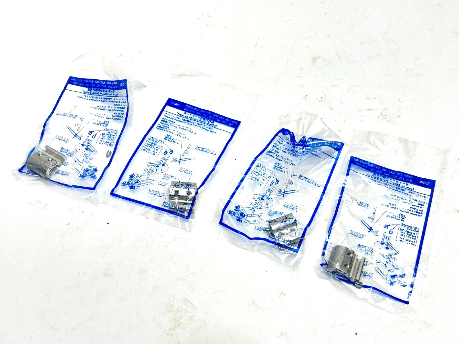 SMC BA7-040 Auto Switch Mounting Bracket LOT OF 4