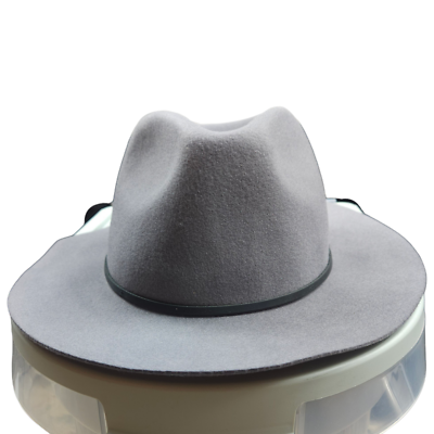 Brixton Unisex Wesley Fedora w/ Medium Brim Brixton Mens Wesley Medium-Brim Wool Fedora Hat Light Tan  main image 2