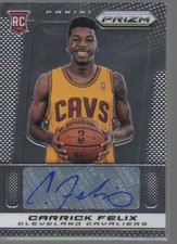CARRICK FELIX  2013-14  PANINI PRIZM ROOKIE CARD AUTO CARD #40