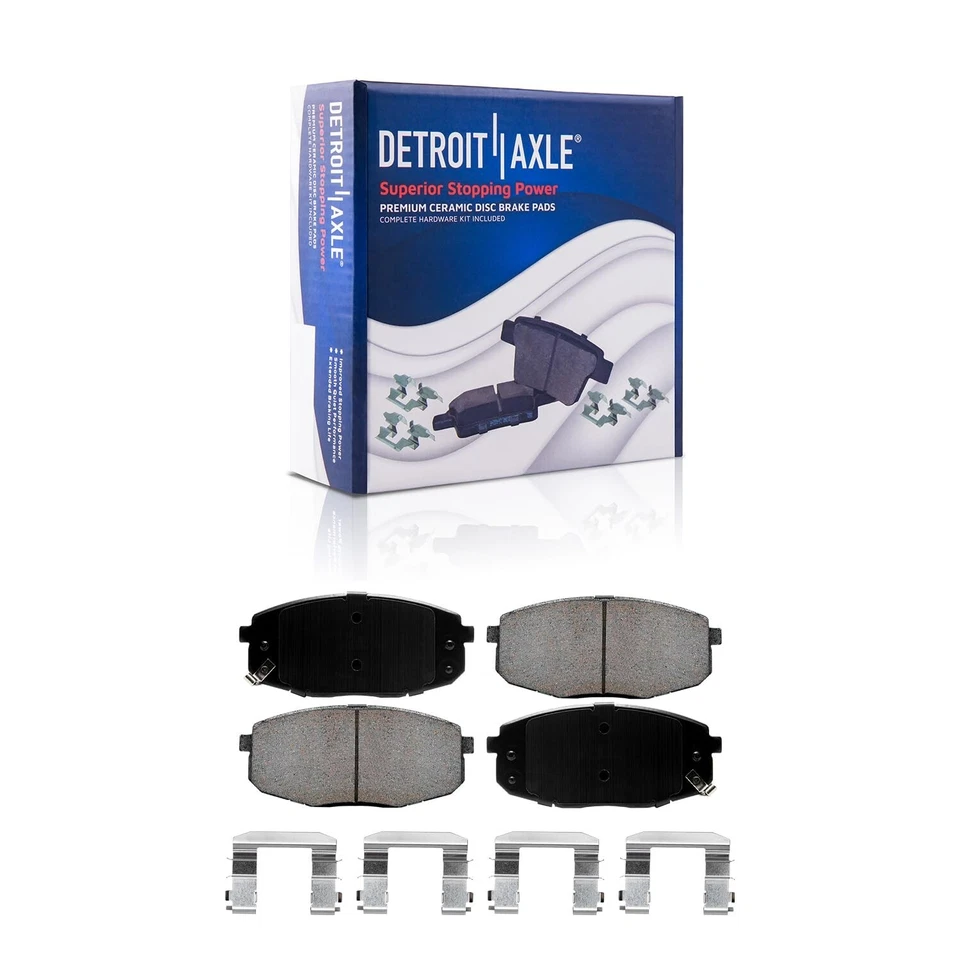 Front Disc Brakes Rotor Rotors & Ceramic Pads Pad for 2014 2015 2016 Kia Soul - Image 4 of 4