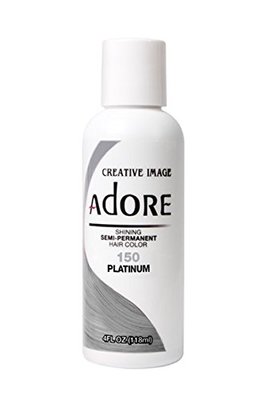Adore Shining Semi Permanent Hair Color, 150 Platinum 4 Oz