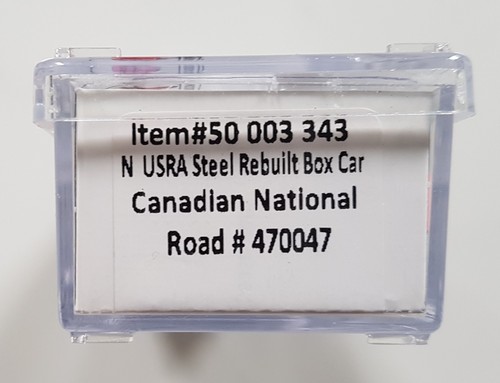 ATLAS 1/160 N SCALE CN USRA STEEL REBUILT 40' BOX CAR ROAD # 470047 F/S 50003343 - Picture 4 of 5