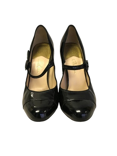 COLE HAAN パンプス GEMMA LOGO PUMP ブラック Cole Haan Gemma Logo Pumps, Cap Toe,Women's Size 8 B, Cherry