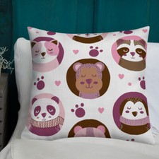 Premium Pillow - kids animal design -ideal Christmas gift