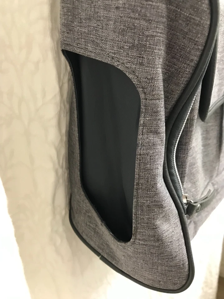 Carter's Handle It All Diaper Backpack Heather Grey Chevron Baby Bag - Image 3 of 4