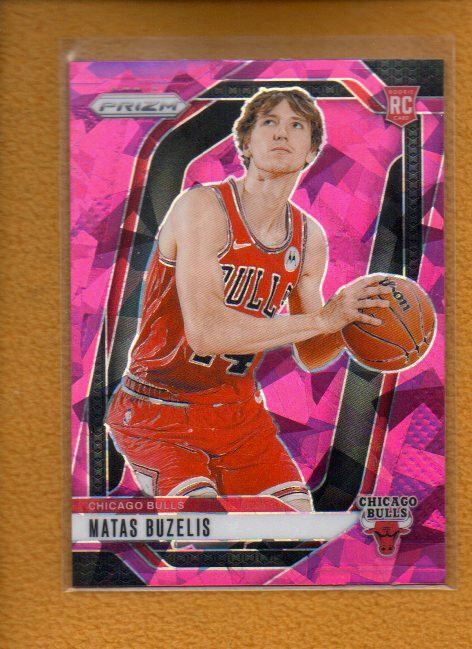 Matas Buzelis 2024-25 Panini Prizm Basketball Rookie Pink Ice