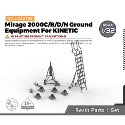 LY32709 1/32 Model Upgrade Parts Mirage 2000C/B/D/N Ground Equipment For KINETIC