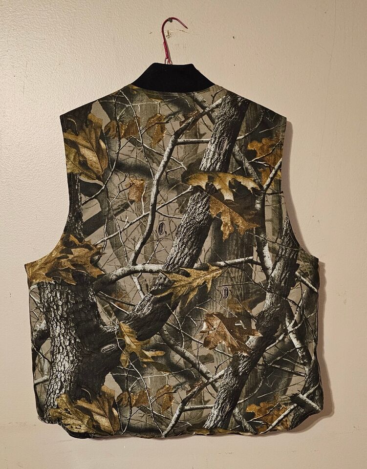 Carhartt Men's XL Quilt-Lined Realtree Camo Vest V20-CMO Regular WOW | eBay