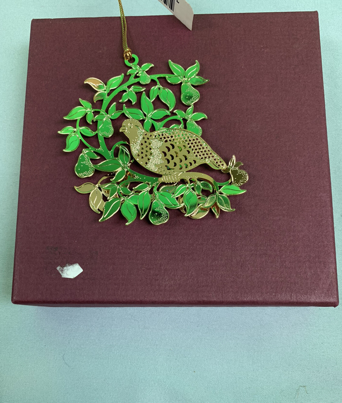 Retired Baldwin Classic Christmas Ornament 24kt Gold Finished Brass