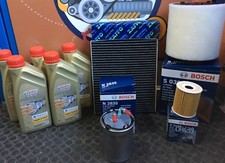 KIT TAGLIANDO 4 FILTRI 5 LT OLIO CASTROL 5W30 VOLKSWAGEN POLO 1.2 TDI DAL 2009