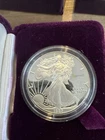 1987 S AMERICAN SILVER EAGLE PROOF DOLLAR US Mint ASE Coin with Box and COA