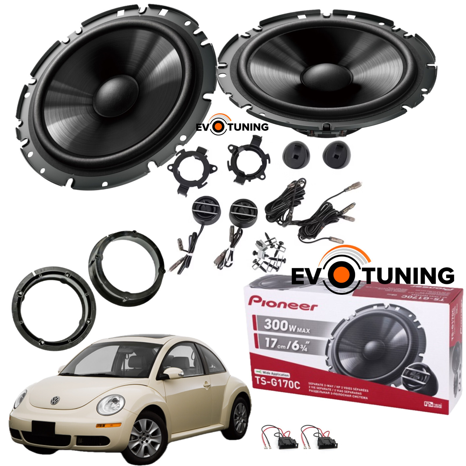 Migliori Casse Pioneer per VW New Beetle - Kit Audio 300W Completo