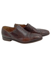 GRAVATI Herren Schnürschuhe Brogues Braun Gr. 41.5 Klassisch Business Elegant