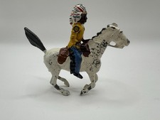 Vintage Britains Mounted North American Indian Lead Figure Horse Missing Weapon