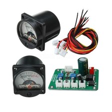 VU Meter 2x Panel Warm Back Light Recording  Audio Level Amp with...