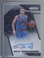 2017-18 Panini Prizm Signatures Willy Hernangomez #SG-WH Auto 4m6