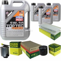 Mann Inspektionspaket 8L Liqui Moly Top Tec 4200 5W-30 FüR Nissan NP300 Navara