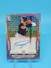 2025 Bowman Chrome Mega Box Josue Briceno Prospect Auto Mojo Refractor #BMA-JB