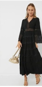 hyacinth house black knit giavanna maxi dress Tuckernuck Black lace dress