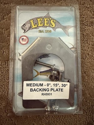 Lee's Stainless Steel Backing Plate For Medium Rod Holders RH5931 - New