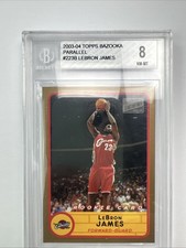 2003 Bazooka LeBron James Rookie Card #223 Gold BGS 8 NM-MT - Road Red Jersey RC. rookie card picture