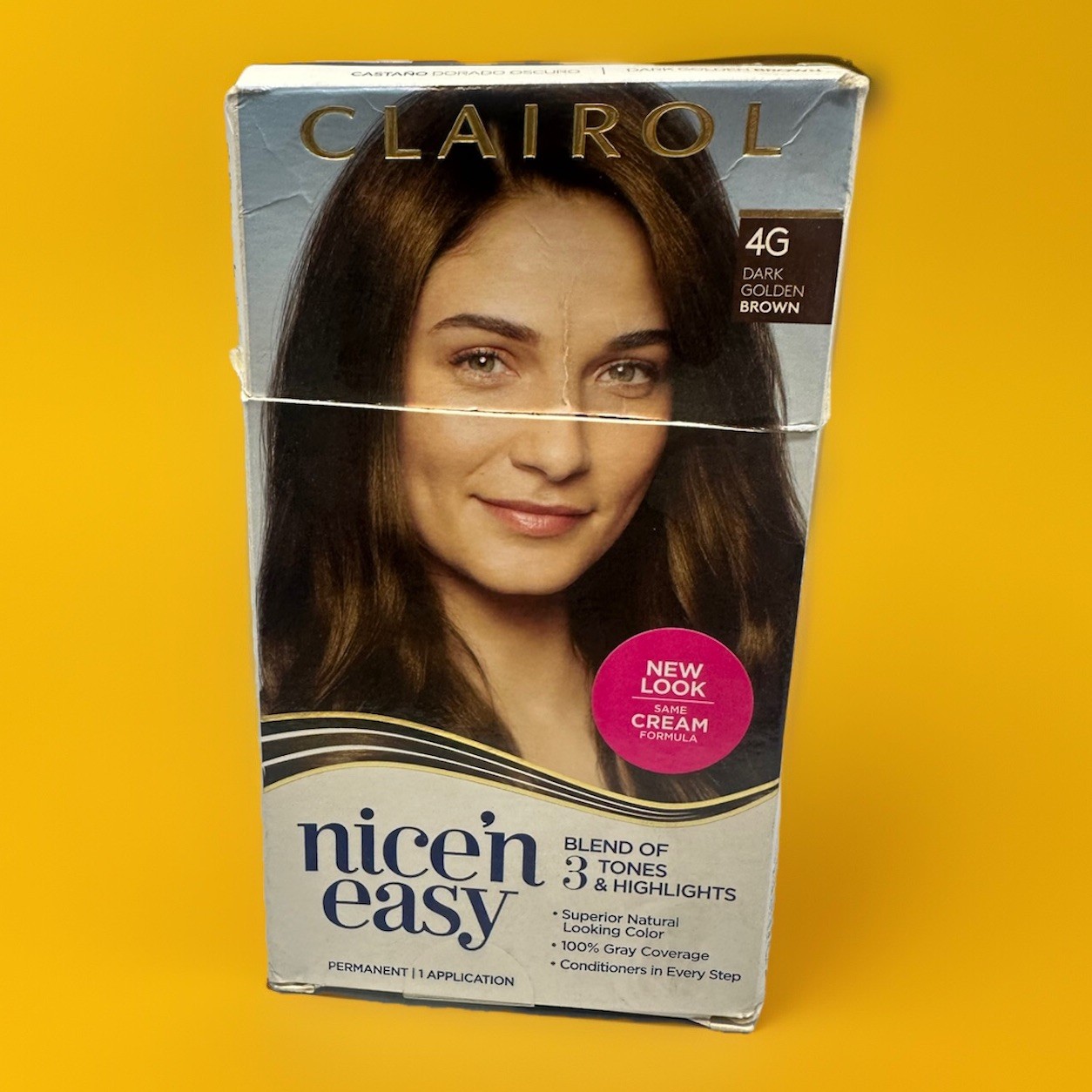 Cream Hair Dye 4g Dark Golden Brown
