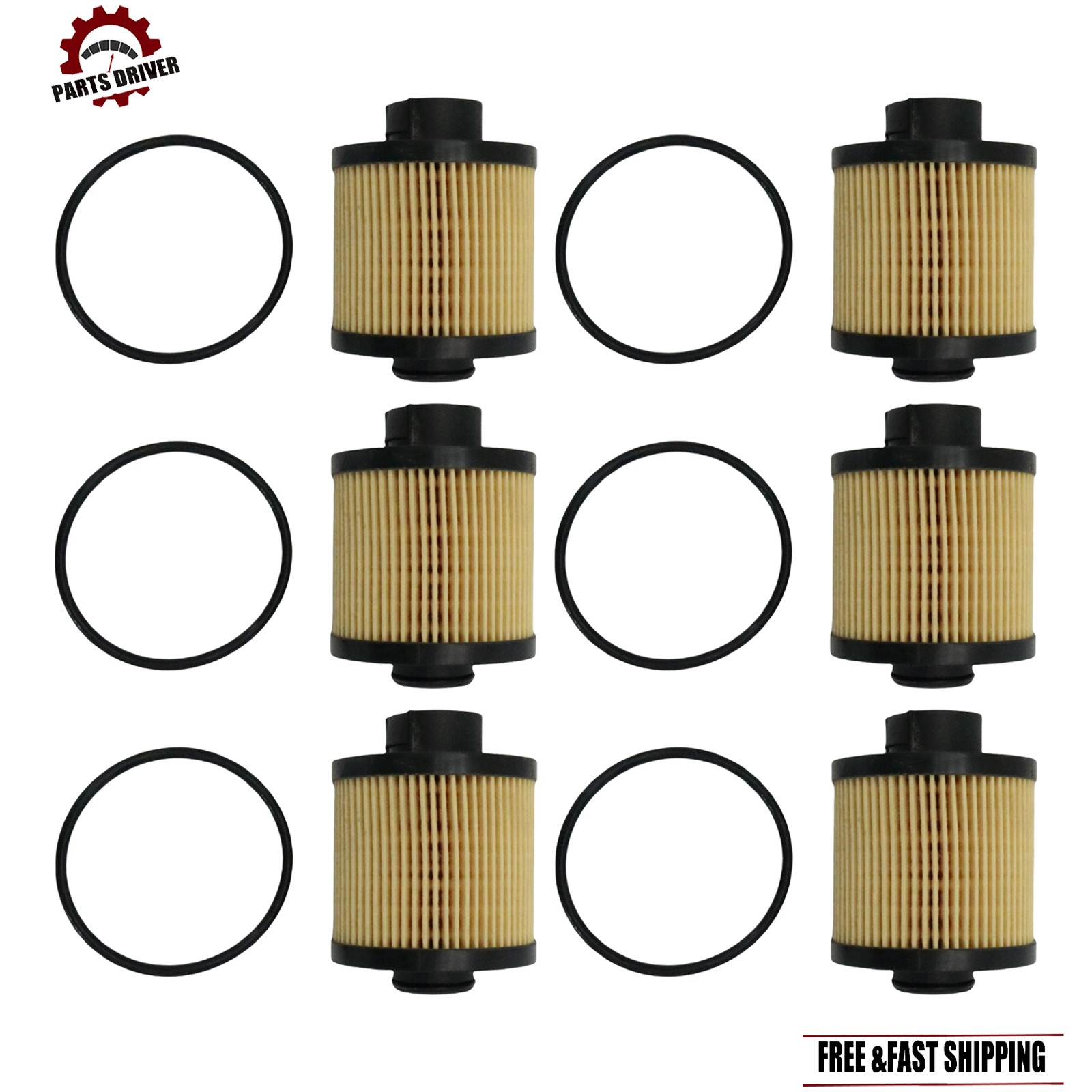 6X For Lamborghini Gallardo Spyder Coupe Superleggera SE Base Nera Oil Filter US