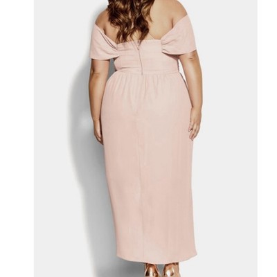 City Chic Womens Plus Size 20 Entwine Formal Maxi Dress NWT Ballet Pink  Formal | eBay