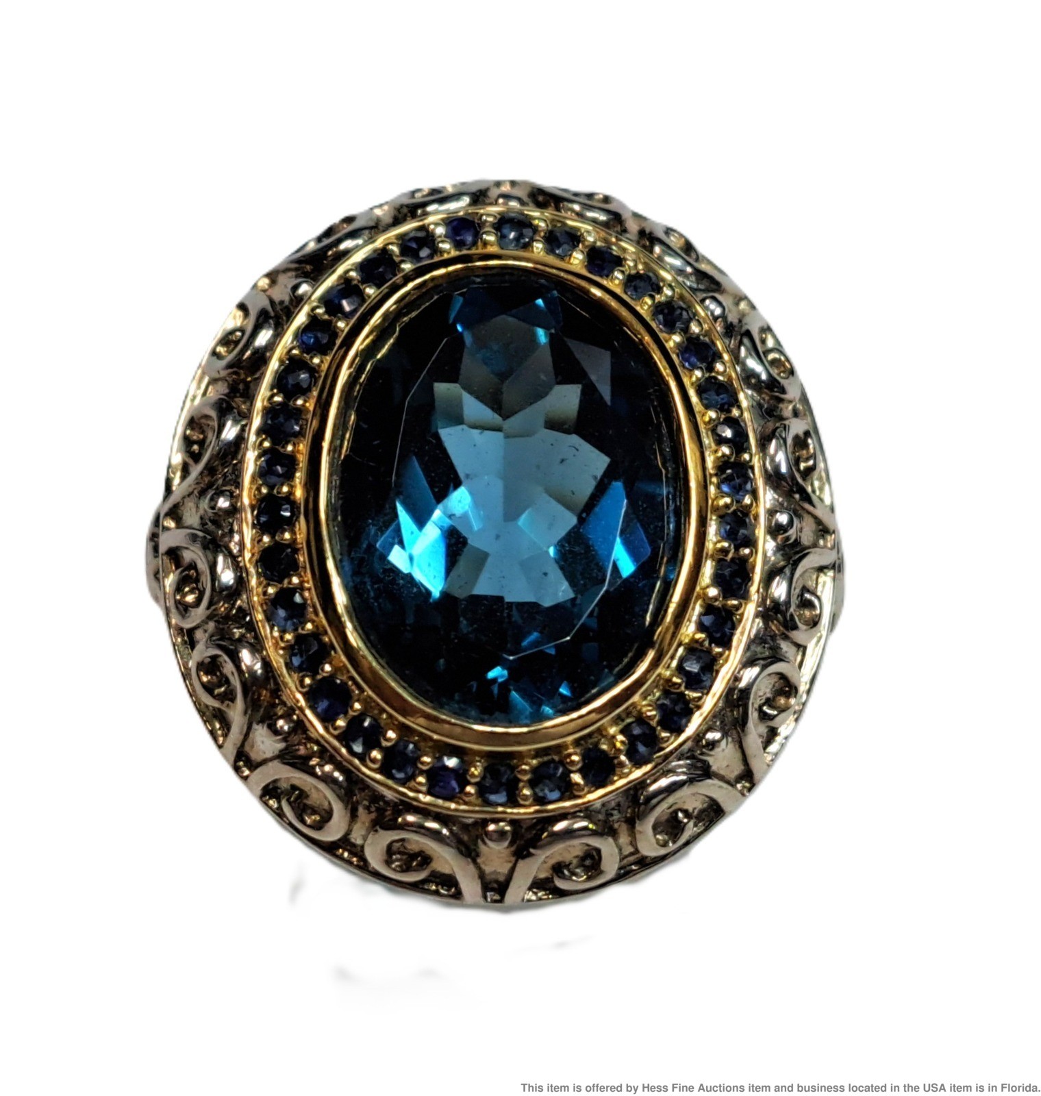 Massive Multi Gemstone Designer Signed Sterling S… - image 1