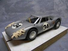 1/24 SCALE 1966 VINTAGE ORIGINAL MONOGRAM PORSCHE 906 SILVER COUPE SLOTCAR