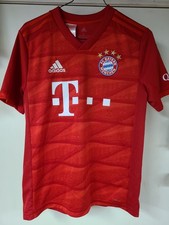 Adidas FC Bayern Munchen Jersey Child Large Red Football Soccer Home